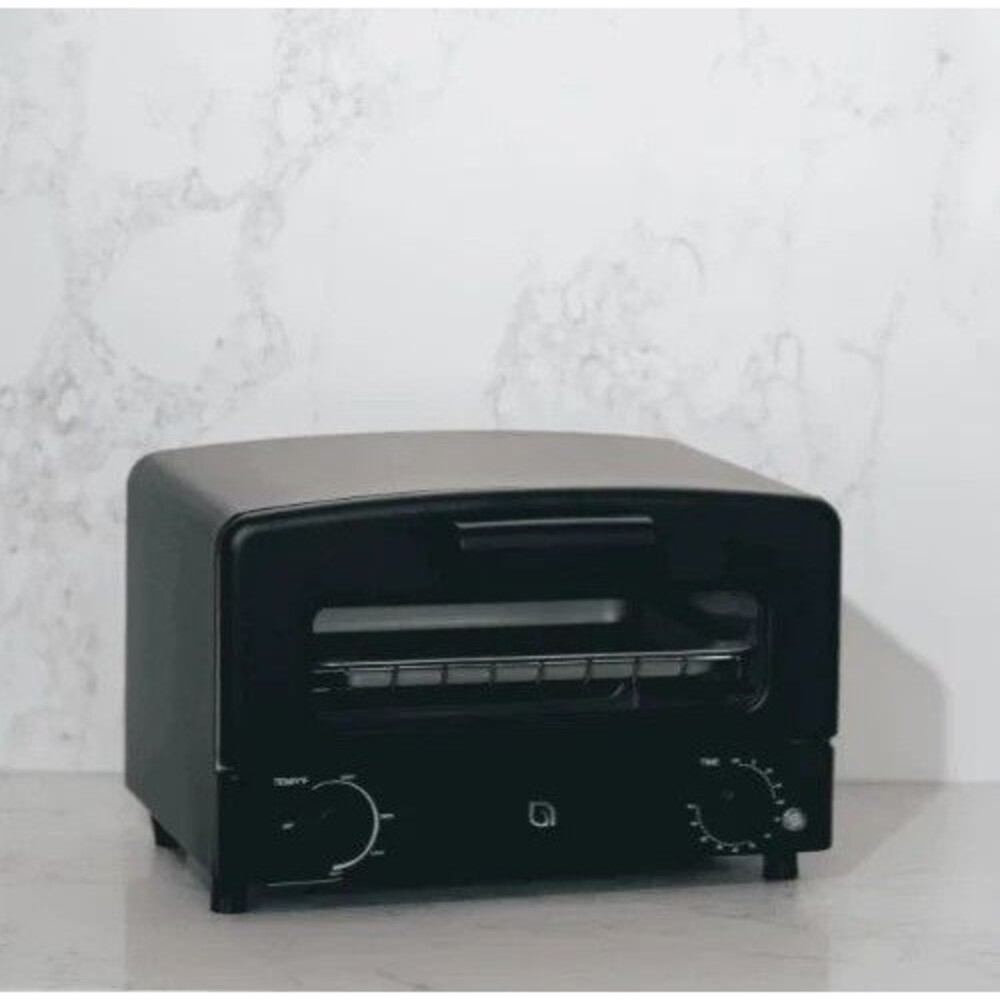 Willow Kitchen Compact Toaster Oven 4 Slice 9in Pizza Rack Crumb Tray Green 450F